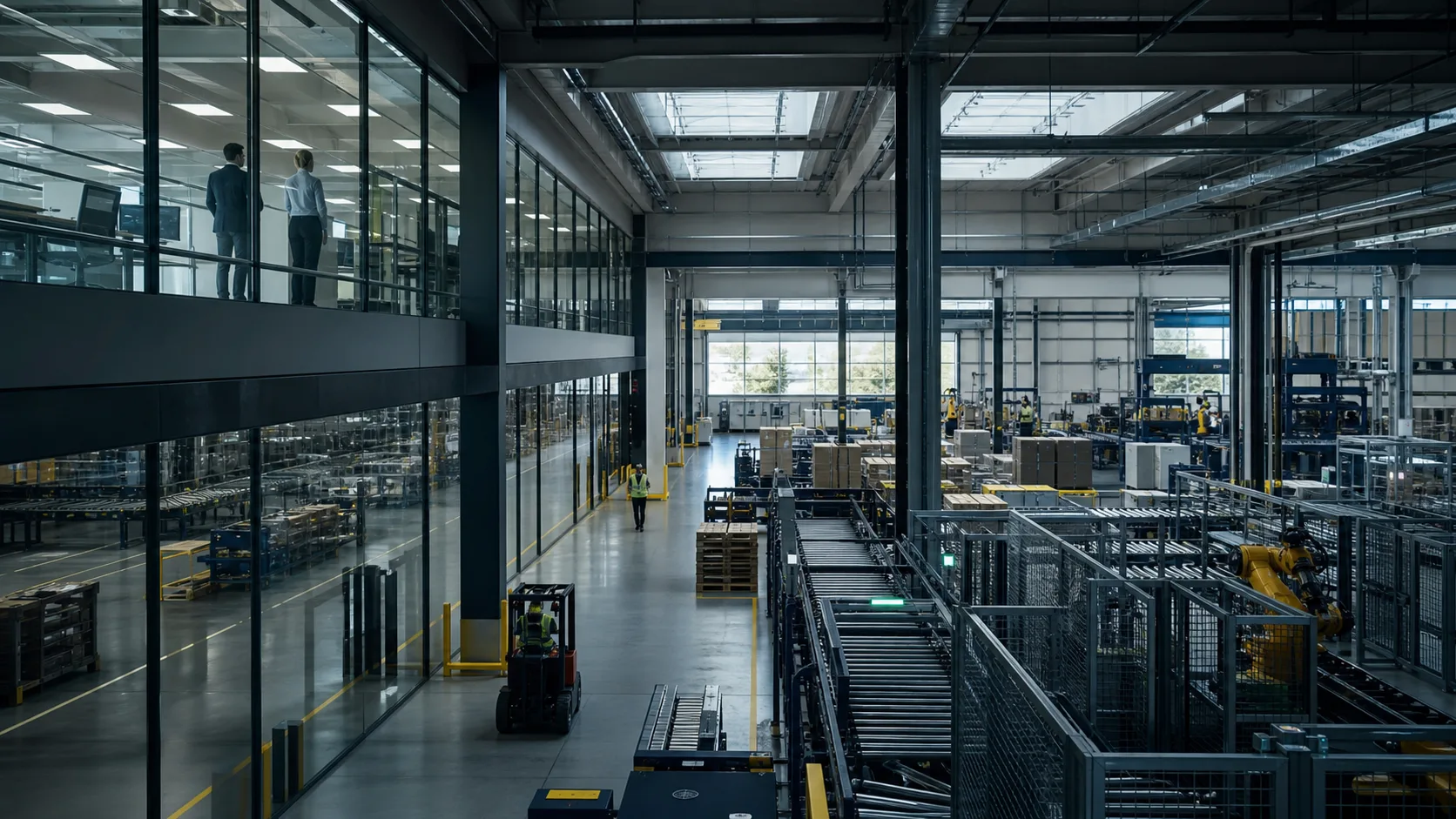 Imagen ilustrativa de una nave de producción industrial
